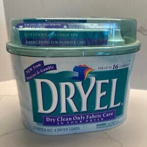 Dryel Starter Kit Dry Clean At Home w/ Bag Accessories New 1997